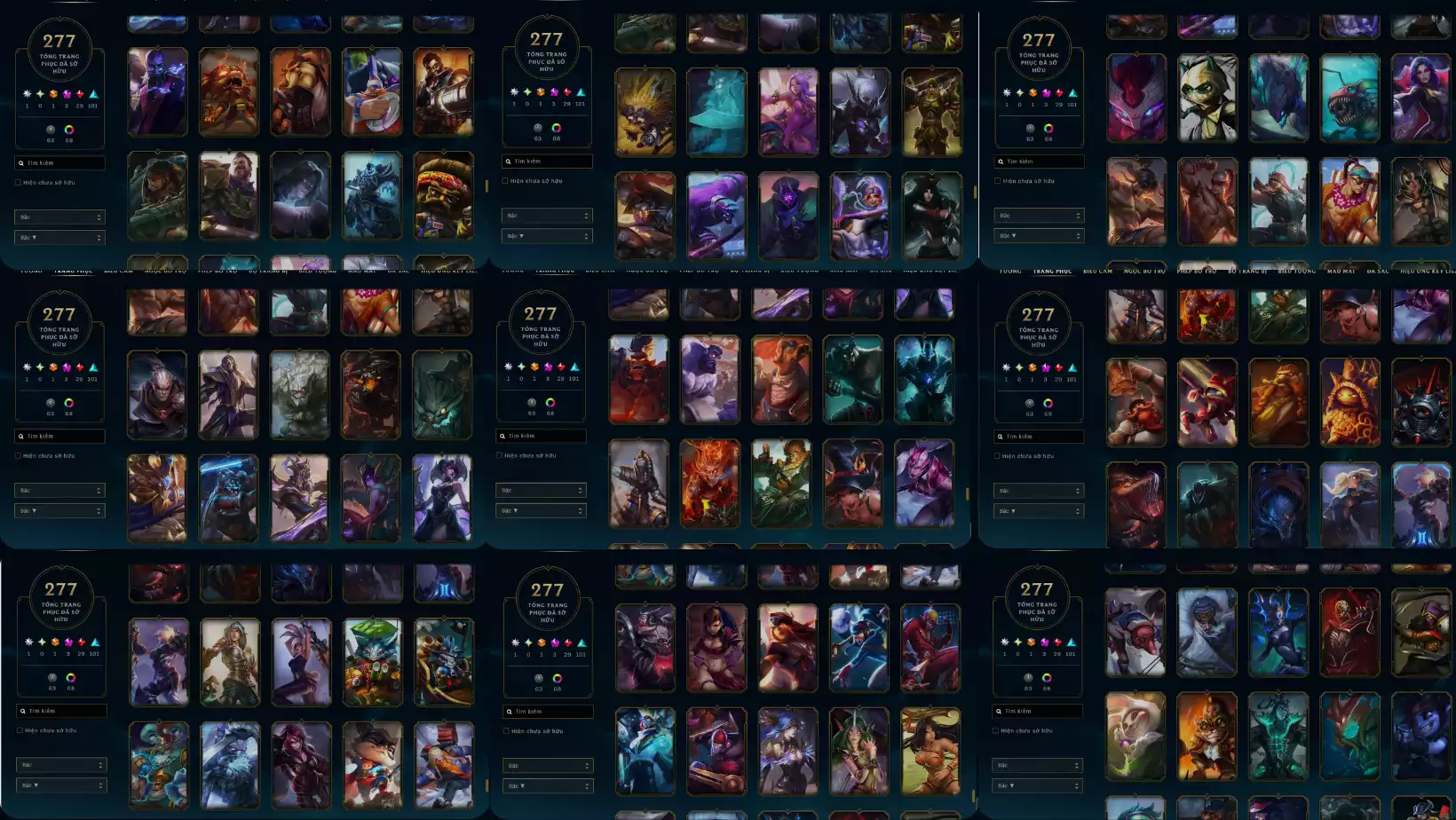 Ảnh LOL 277 SKIN RIVEB 2O12 2/2 AHRI HUYỀN THOẠI BẤT TỬ LOẠI 3 LUX THẬP ĐẠI CÓ KHUNG  DƯ 165 TINH HOA THẦN THOẠI RANK LỤC BẢO TFT TRIS PENGU CÓ CHƯỞNG LỰC SÂN ĐỎ ĐỦ CHƠI